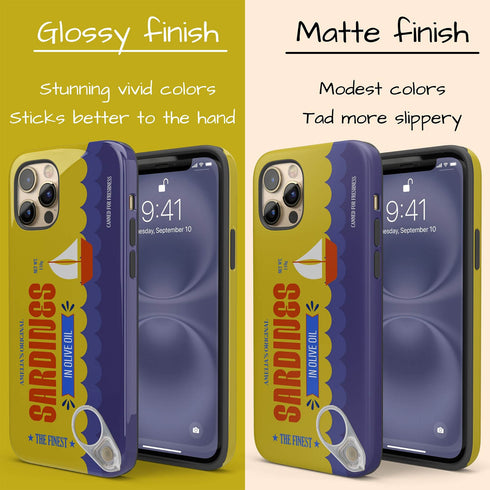 Personalized Retro Sardines Tin Can iPhone Case